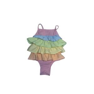 Mudpie Baby Girl Seersucker Swimsuit Size 2T NEW‎